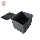 Unique Perfume Packaging Boxes Black Color Customized Logo Printing