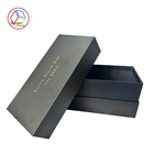 Black Neck Box With Gold Foil Logo EVA Insert For Cosmetic Package